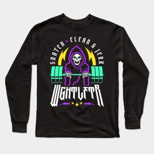 WGHTLFTR / Weightlifter - Snatch Clean and Jerk (Gym Reaper) Long Sleeve T-Shirt